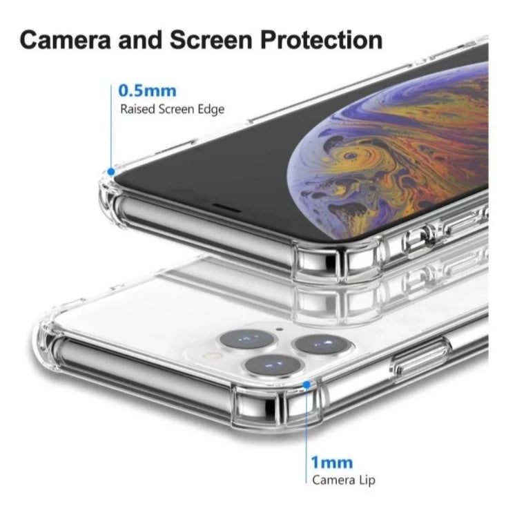 Capa Capinha Tpu Anti Impacto Transparente Para IPhone 17 XR 11 12 13 14 15 16 Pronto Entrega