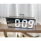 Relógio Despertador Digital De Mesa 16X2.5X6cm Decorativo