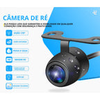 Kit Completo Câmera de Ré Veicular Visão Noturna 180°