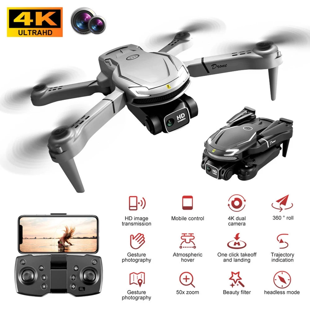 DLI V88 Drone Profissional Alta Definição Câmera Dupla Fotografia Fluxo Dobrável RC Quadcopter