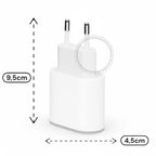 Carregador Turbo Fonte com Cabo Carregamento Rápido 35W