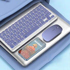 Kit Teclado E Mouse Bluetooth 5.2 Compatível Pc iPhone Android