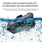 Fone de Ouvido moto Capacete Chamadas Mãos Livres Motocicleta Sem Fio Bluetooth 5.3 IPX6 á prova de água- envio rápido