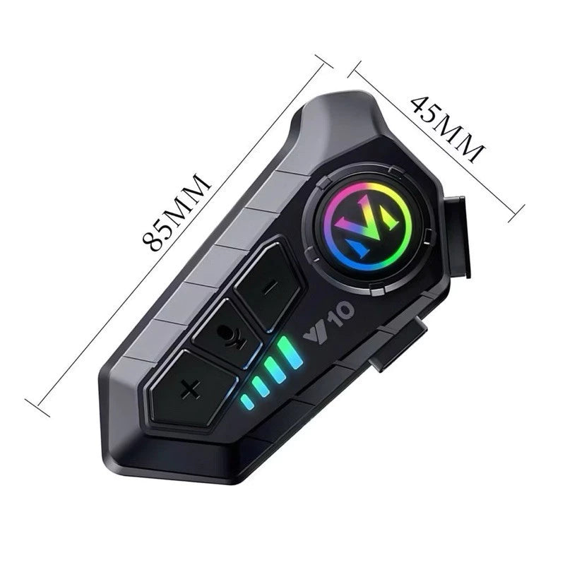 Fone de Ouvido moto Capacete Chamadas Mãos Livres Motocicleta Sem Fio Bluetooth 5.3 IPX6 á prova de água- envio rápido