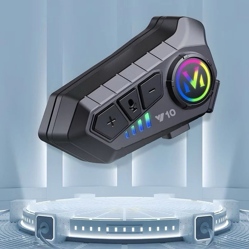Fone de Ouvido moto Capacete Chamadas Mãos Livres Motocicleta Sem Fio Bluetooth 5.3 IPX6 á prova de água- envio rápido