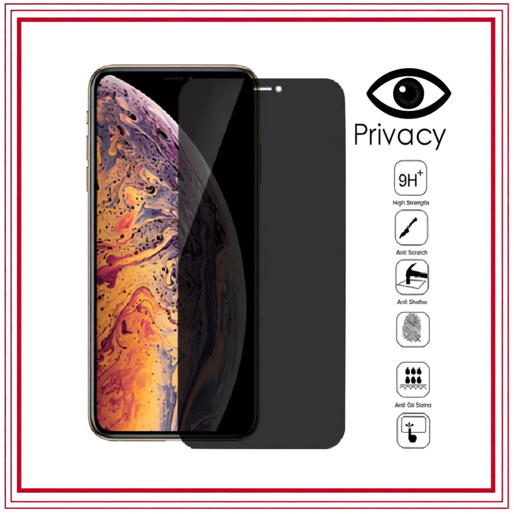 Película de vidro 3D Privacidade Anti Spy Para IPhone Diversos Modelos